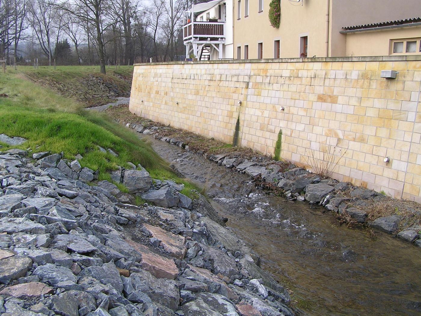 Hochwasserschutz Seidewitz Pirna Zuschendorf